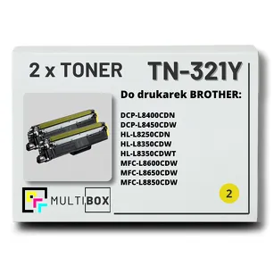 Toner do BROTHER TN-321Y 2-pak Yellow Multibox zamiennik