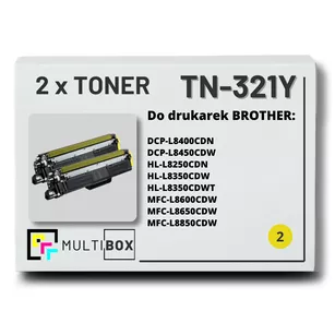 Toner do BROTHER TN321Y 2-pak Yellow Multibox zamiennik