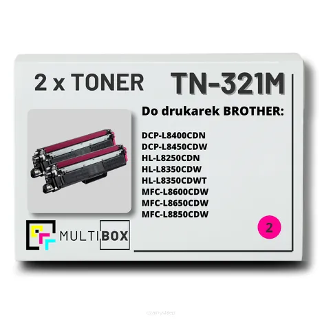 Toner do BROTHER TN-321M 2-pak Magenta Multibox zamiennik