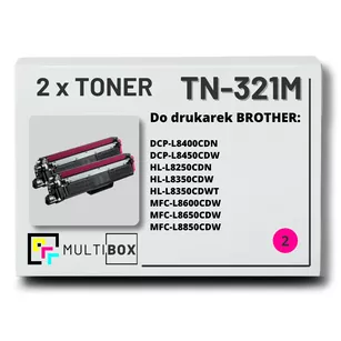 Toner do BROTHER TN321M 2-pak Magenta Multibox zamiennik