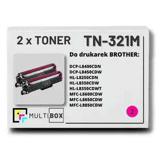 2-PAK Multibox Toner do BROTHER TN321M Magenta zamiennik