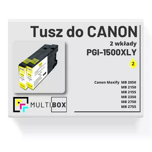 Tusz do CANON PGI1500XLY 2-pak yellow zamiennik Multibox