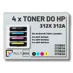 4-PAK Multibox Toner do HP 312X 312A CMYK CF380X CF381A CF382A CF383A zamiennik - 2