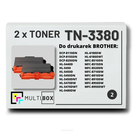 2-PAK Multibox Toner do BROTHER TN3380 zamiennik