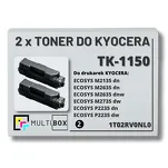 2-PAK Multibox Toner do KYOCERA TK1150 1T02RV0NL0 ECOSYS M2135 M2635 M2735 ECOSYS P2235 2x8.0K zamiennik - 2