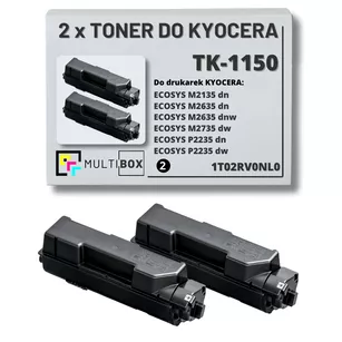 2-pak Toner do KYOCERA TK1150 1T02RV0NL0 ECOSYS M2135 M2635 M2735 ECOSYS P2235 2x8.0K Multibox zamiennik