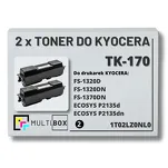 2-PAK Multibox Toner do KYOCERA TK170 1T02LZ0NL0 FS1320 FS1370 ECOSYS P2135 2x7.2K zamiennik - 2