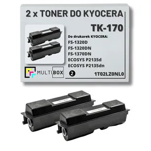 2-pak Toner do KYOCERA TK-170 1T02LZ0NL0 FS1320 FS1370 ECOSYS P2135 2x7.2K Multibox zamiennik