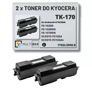 2-pak Toner do KYOCERA TK170 1T02LZ0NL0 FS1320 FS1370 ECOSYS P2135 2x7.2K Multibox zamiennik