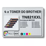 5-PAK Multibox Toner do BROTHER TN821XXL CMYK zamiennik - 2