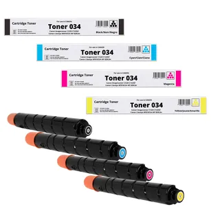 4-PAK Zamiennik Toner do Canon 034 9454B001 9453B001 9452B001 9451B001 iRC1225 iRC1225iF ISensys MF810Cdn MF820Cdn CMYK