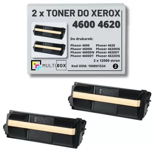 2-pak Toner do XEROX 4600 4620 106R01534 12K Multibox zamiennik