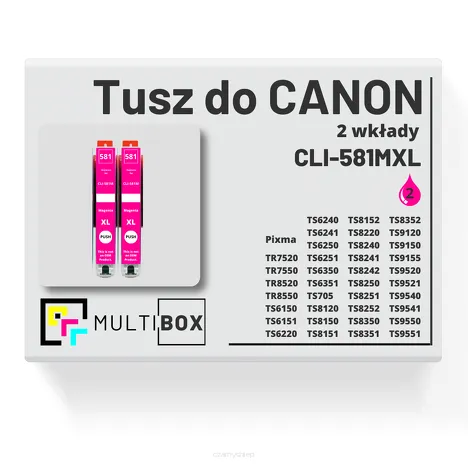 Tusz do CANON CLI-581MXL 2-pak magenta zamiennik Multibox