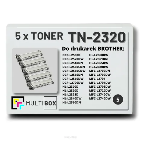 Toner do BROTHER TN-2320 5-pak Multibox zamiennik