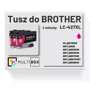 Tusz do BROTHER LC427XLM 2-pak magenta zamiennik Multibox