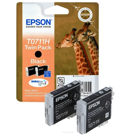 Epson tusz T07114H C13T07114H10 2-pak oryginalny black