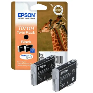 Epson tusz T07114H C13T07114H10 2-pak oryginalny black