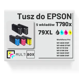 5-PAK Multibox Tusz do EPSON 79XL T7901 T7902 T7932 T7904 cyan / magenta / yellow / black zamiennik