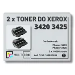 2-PAK Multibox Toner do XEROX 3420 3425 106R01034 10K zamiennik - 2