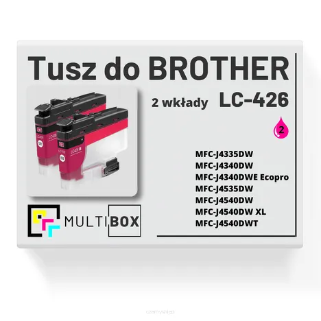 Tusz do BROTHER LC-426M 2-pak magenta zamiennik Multibox