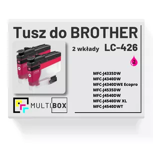 Tusz do BROTHER LC426M 2-pak magenta zamiennik Multibox