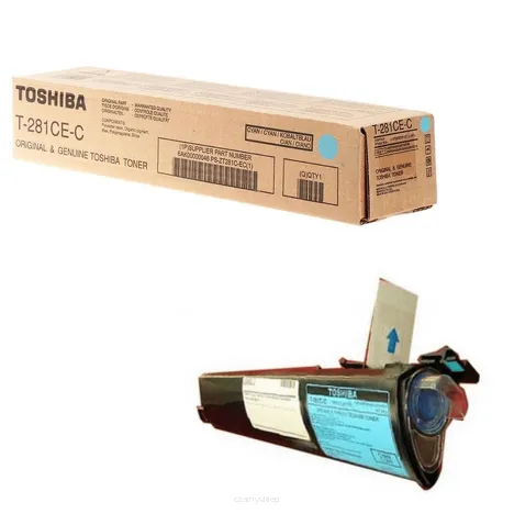 EOL TOSHIBA toner T-281CEC niebieski oryginalny 6AK00000046 10000 stron.