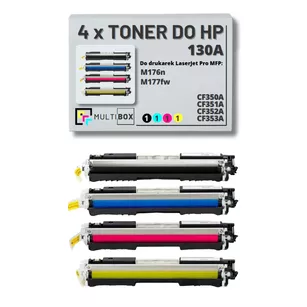 Toner do HP 130A 4-pak CMYK CF350A CF351A CF352A CF353A zamiennik Multibox