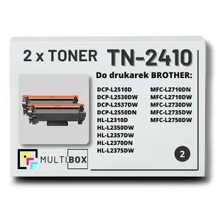 2-PAK Multibox Toner do BROTHER TN2410 zamiennik