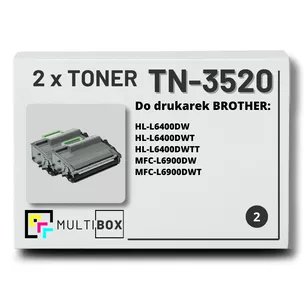 Toner do BROTHER TN3520 2-pak Multibox zamiennik