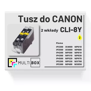 Tusz do CANON CLI8Y 0623B001 2-pak yellow zamiennik Multibox