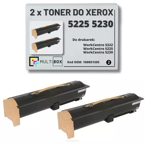 2-pak Toner do XEROX 5225 5230 106R01305 30K Multibox zamiennik