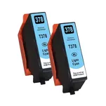 2-PAK Multibox Tusz do EPSON 378XL T3795 C13T37954010 light cyan zamiennik - 2