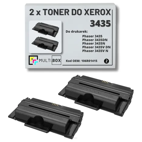 2-PAK Multibox Toner do XEROX 3435 106R01415 10K zamiennik