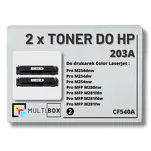 2-PAK Multibox Toner do HP 203A BLACK CF540A zamiennik - 2