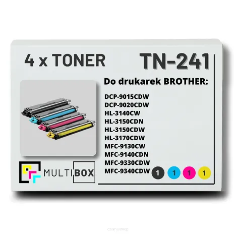 4-PAK Multibox Toner do BROTHER TN241 CMYK zamiennik