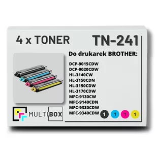 Toner do BROTHER TN241 4-pak CMYK Multibox zamiennik