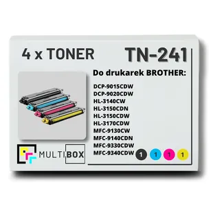 4-PAK Multibox Toner do BROTHER TN241 CMYK zamiennik