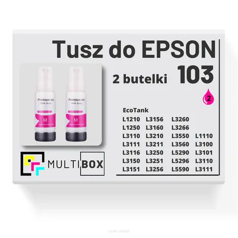 Tusz do EPSON 103 T00S3 C13T00S34A 2-pak magenta zamiennik Multibox