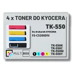 4-PAK Multibox Toner do KYOCERA TK550 FSC5200 7,0K/3x6,0K CMYK zamiennik - 2
