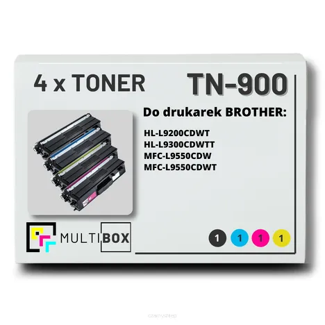 4-PAK Multibox Toner do BROTHER TN900 CMYK zamiennik