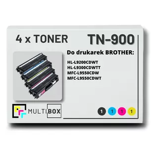 Toner do BROTHER TN900 4-pak CMYK Multibox zamiennik