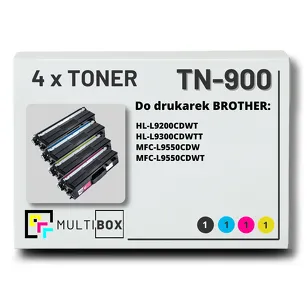 4-PAK Multibox Toner do BROTHER TN900 CMYK zamiennik