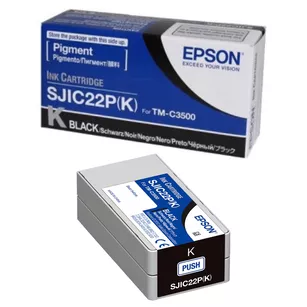 EPSON tusz SJIC22PK SJIC22P-K C33S020601 oryginalny black 33ml