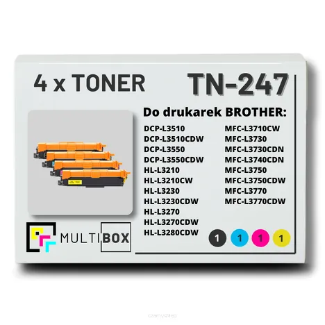 Toner do BROTHER TN-247 4-pak CMYK Multibox zamiennik