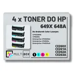 4-PAK Multibox Toner do HP 649X 648A CMYK CE260X CE261A CE262A CE263A zamiennik - 2