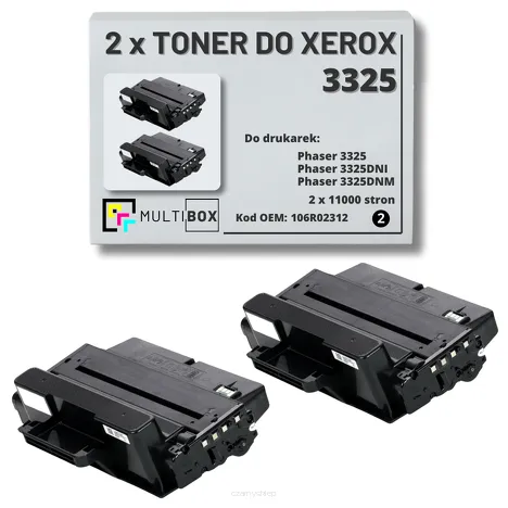 2-PAK Multibox Toner do XEROX 3325 106R02312 11K zamiennik