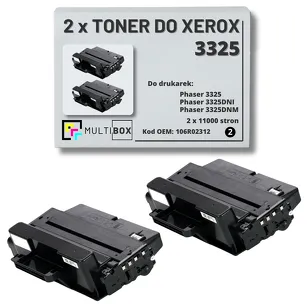 2-PAK Multibox Toner do XEROX 3325 106R02312 11K zamiennik