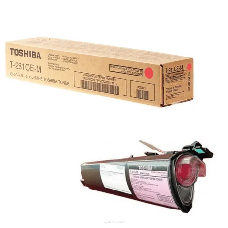 EOL TOSHIBA toner T-281CEM czerwony oryginalny 6AK00000047 10000 stron.