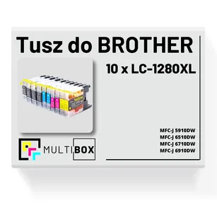 10-pak Tusz do BROTHER LC-1280XL Multibox