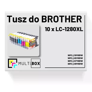 10-pak Tusz do BROTHER LC1280XL Multibox